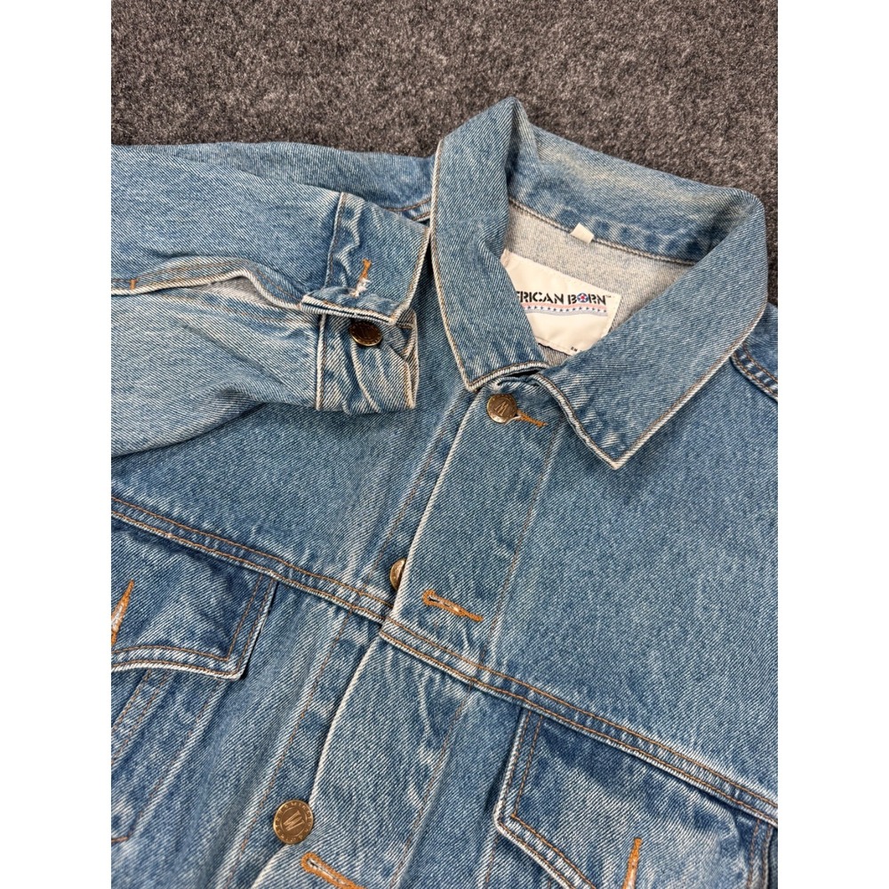 Winston Rodeo Denim Trucker Jacket XL Blue Jean Western Cowboy Coat
